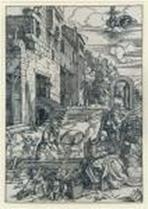 The Holy Family In Egypt by Albrecht Durer