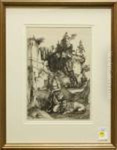 St. Jerome, Penitent In The Wilderness by Albrecht Durer