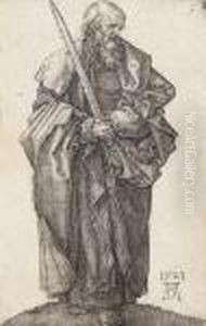 Der Apostel Simon by Albrecht Durer