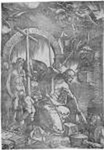 Christus In Der Vorholle by Albrecht Durer