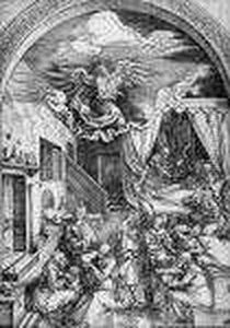 Die Geburt Mariens. by Albrecht Durer