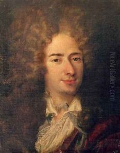Portrait of Jean de La Bruyere 1645-96 by Nicolas de Largilliere