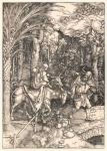 The Flight Into Egypt. by Albrecht Durer