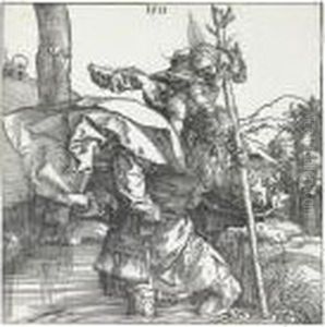 St. Christopher. by Albrecht Durer