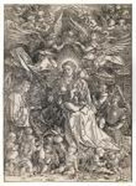 The Virgin Surrounded By Many Angels. - view 1