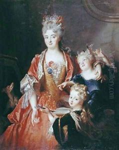 A Woman with Two Children A Woman with Two Children