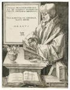 Erasmus Of Rotterdam. by Albrecht Durer