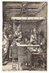 Herodias Empfangt Das Haupt Des Johannes by Albrecht Durer