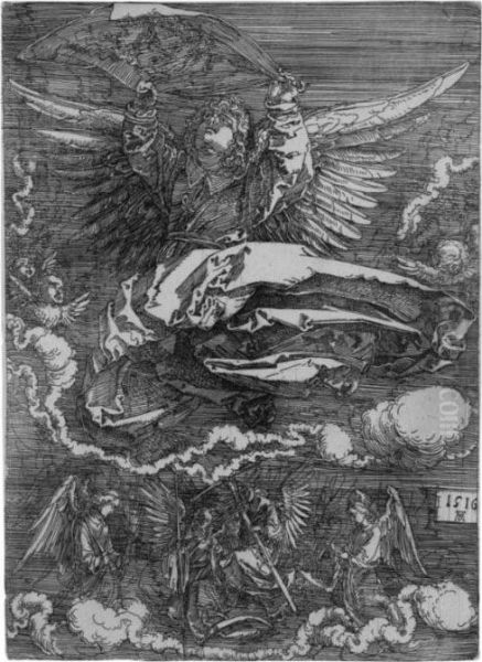 The Sudarium Held By One Angel - view 1
