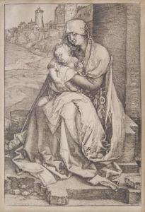 The Virgin And Child Seated By The Wall The Virgin And Child Seated By The Wall
