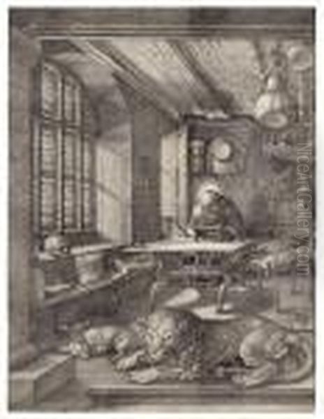 Saint Jerome In His Study - view 1
