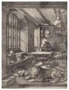 Saint Jerome In His Study by Albrecht Durer