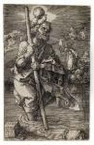 Saint Christopher Facing Right by Albrecht Durer