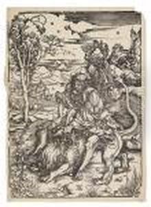 Samson Fighting With The Lion