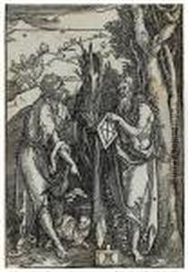 Saint John The Baptist And Saint Onuphrius by Albrecht Durer