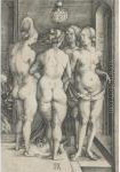 Four Naked Woman (b. 75; M., Holl. 69) - view 1