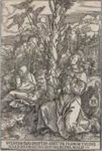 Saint Francis Receiving The Stigmata (b. 110; M., Holl. 224) by Albrecht Durer