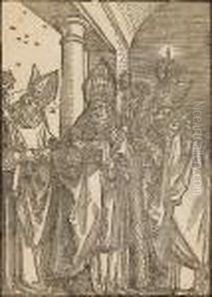 The Three Bishops Nicholas, Ulrich And Erasmus - view 1