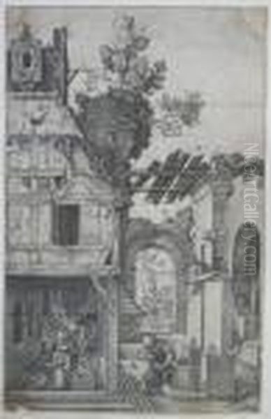 Durer Nativity Engraving After Durer's Original Of 1504,
Possibly By Huber, Wierx Or Hopfer - view 1