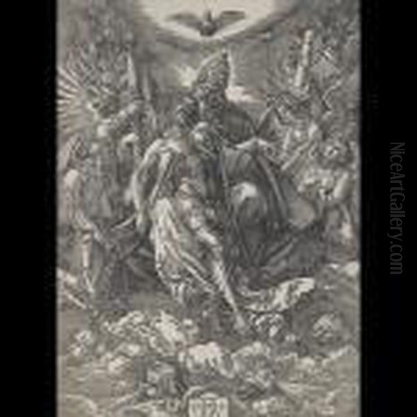 The Trinity (the Throne Of 
Grace) Heilige Dreifaltigkeit (from Thelife Of Christ), 1511 [b. 122, 
Meder 187] - view 1