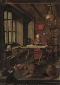 Saint Jerome In His Study by Albrecht Durer