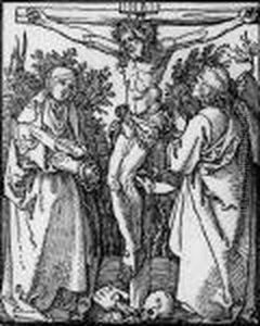 Christus Am Kreuz Mit Maria Und Johannes by Albrecht Durer