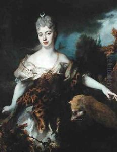 Portrait of Mademoiselle de Barral as Diana by Nicolas de Largilliere