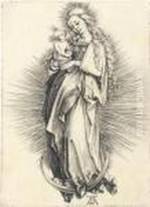 The Virgin And Child On A Crescent (b. 30; M., Holl. 29; S.m.s. 24)