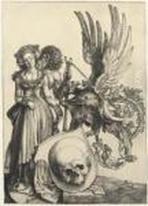 A Coat Of Arms With A Skull (b. 101; M., Holl. 98; S.m.s. 37)