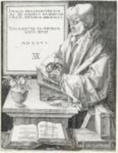 Erasmus Of Rotterdam (b. 107; M., Holl. 105; S. M. S. 105) by Albrecht Durer