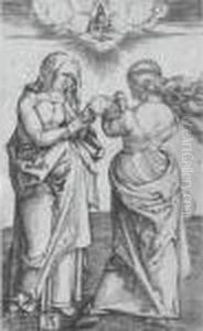 The Virgin With The Infant Christ And St Anne (bartsch 29; Meder, Hollstein 43) The Virgin With The Infant Christ And St Anne (bartsch 29; Meder, Hollstein 43)