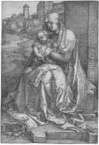 The Virgin And Child Seated By The Wall (b. 40; M., Holl. 36) The Virgin And Child Seated By The Wall (b. 40; M., Holl. 36)