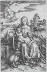 The Virgin And Child With The Monkey (b. 42; M., Holl. 30)