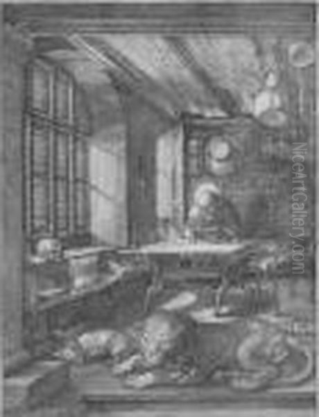 St Jerome In His Study (b. 60; M., Holl. 59) - view 1