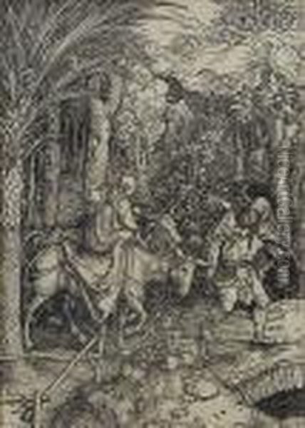 Flight Into Egypt (bartsch Wc 89) - view 1