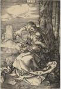 Madonna And Child With The Pear (b. 41; M., Holl. 33) by Albrecht Durer