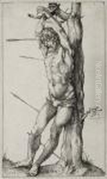 St. Sebastian Bound To The Tree - view 1