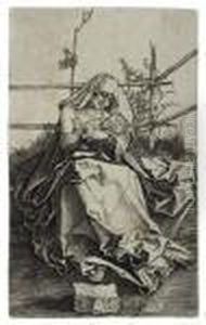 The Virgin And Child On A Grassy Bank