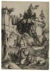 St. Jerome In Penitence by Albrecht Durer