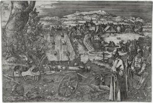The Landscape With The Cannon (b. 99; M., Holl. 96) by Albrecht Durer