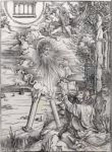 Der Evangelist Johannes, Das Buch Verschlingend, Aus Der 'apokalypse'. by Albrecht Durer