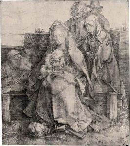 The Holy Family With St. John, The Magdalene And Nicodemus by Albrecht Durer