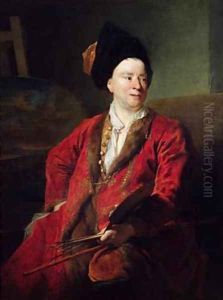 Portrait of Jean Baptiste Forest 1636-1712 by Nicolas de Largilliere