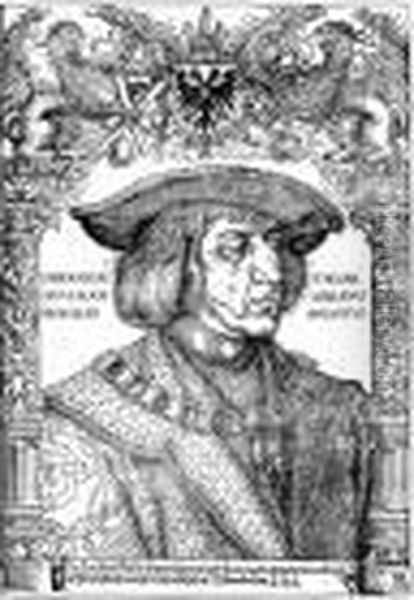 Bildnis Kaiser Maximilian I. Mit Architekturrahmen Vermutlich Von Weiditz - view 1