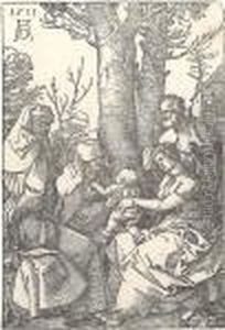 Die Heilige Familie Mit Joachim Und Anna Unter Dem Baum