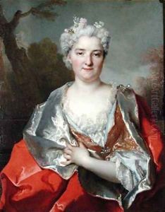 Portrait presumed to be Anne Therese de Marquenat de Courcelles by Nicolas de Largilliere