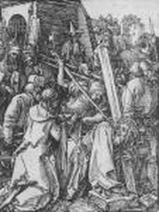 Die Kreuztragung. by Albrecht Durer