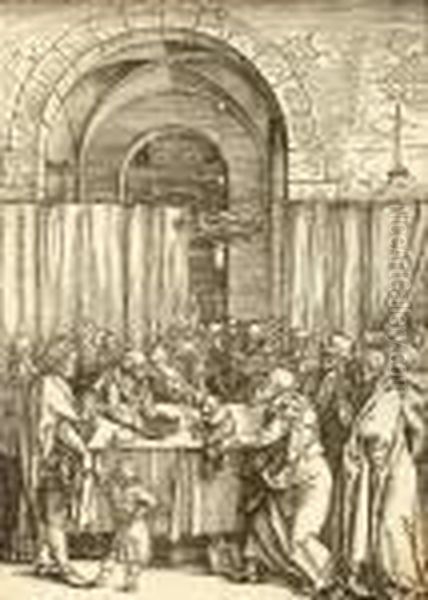 Le Grand-pretre N'admettant Pas Joachim A L'autel De Dieu. Planche
De La Vie De La Vierge. - view 1