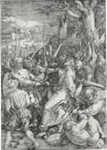 Christ Taken Captive (b. 7; M., Holl. 116) by Albrecht Durer