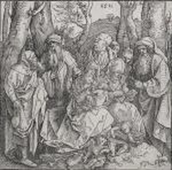 The Holy Kinship With Angels (bartsch 97) - view 1